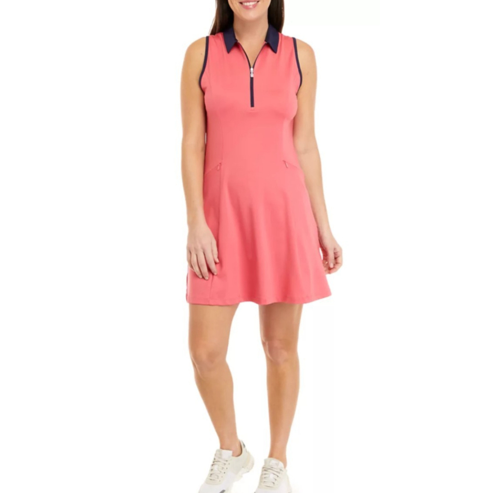 NEW Callaway Golf Women's Sleeveless Flounce DressXL Fruit Dove NWT Ladies